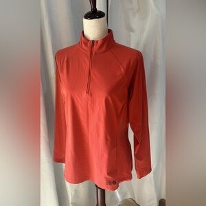 Mountain Hard Wear Stretch 1/2-Zip Top Women's Large. coral color.